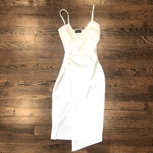White bodycon dress